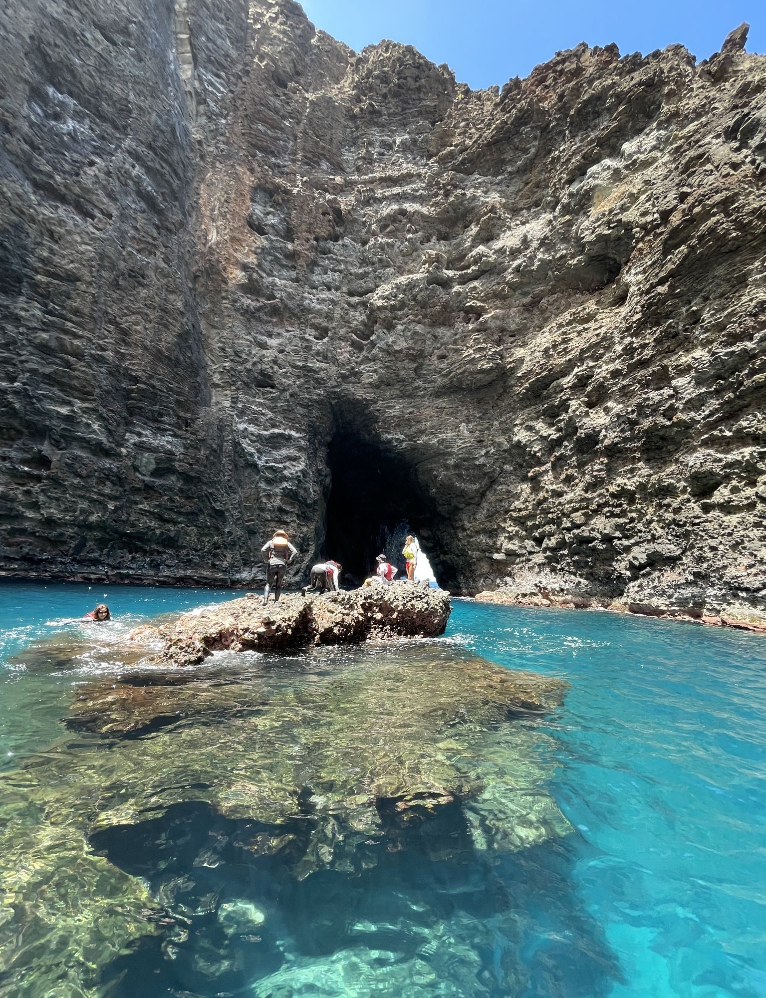 Kayak to Open Cave along Na Pali coast Kauai
